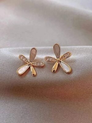 Aurelia Luxe™ Crystal Petal Blossom Stud Earrings