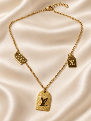 Aurelia Luxe™ Triple Tag Charm Necklace