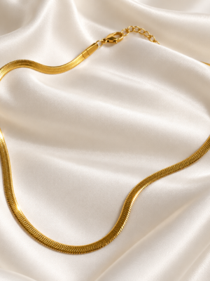 Aurelia Luxe™ Golden Snake Chain Necklace