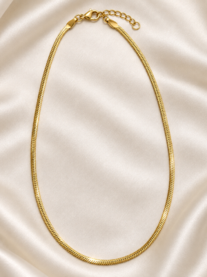 Aurelia Luxe™ Sleek Flat Chain Necklace
