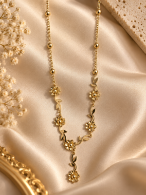 Aurelia Luxe™ Golden Bloom Vine Necklace