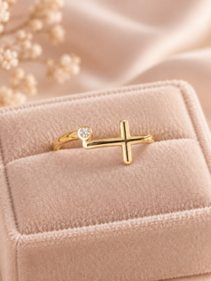 Aurelia Luxe Cross Glow Ring